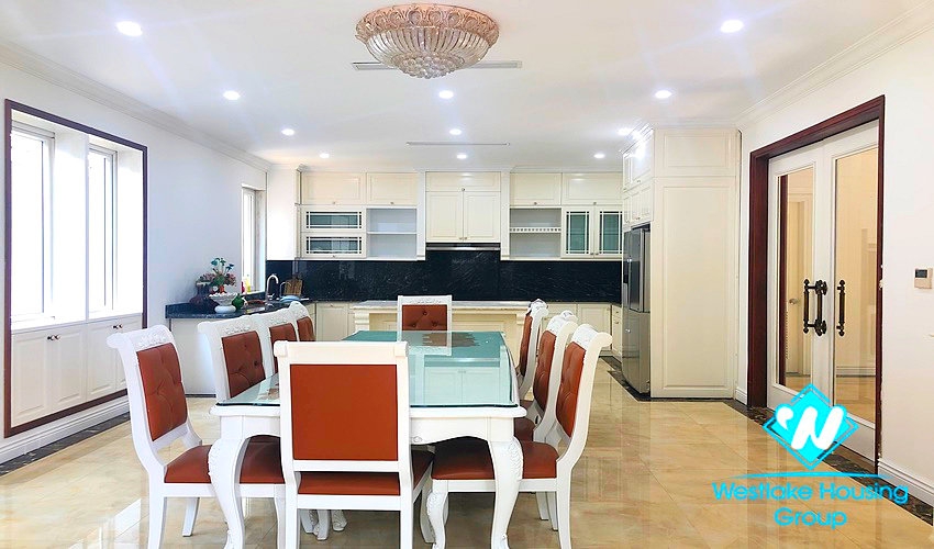 Beautiful new villa with full new equipments for rent in Ciputra, Tay Ho